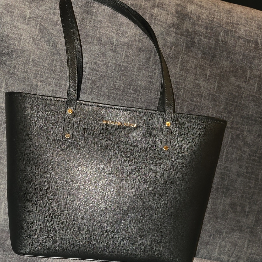 Michael Kors Black Leather Tote